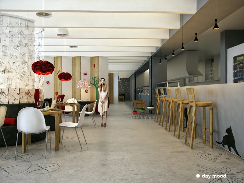chamelion restaurant interior project zaarchitects